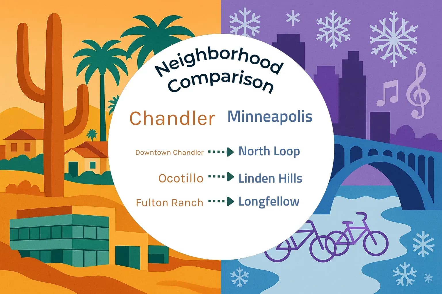 Chandler vs Minneapolis Neighborhood Comparison