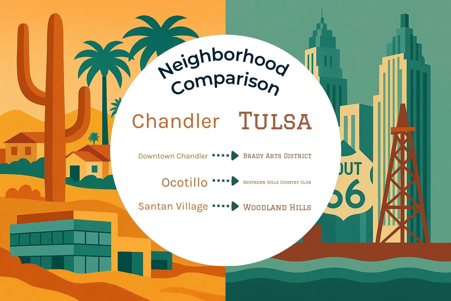 Chandler vs Tulsa Neighborhood Comparison