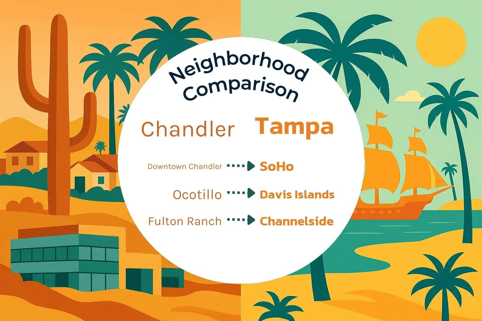 Chandler vs Tampa Neighborhood Comparison