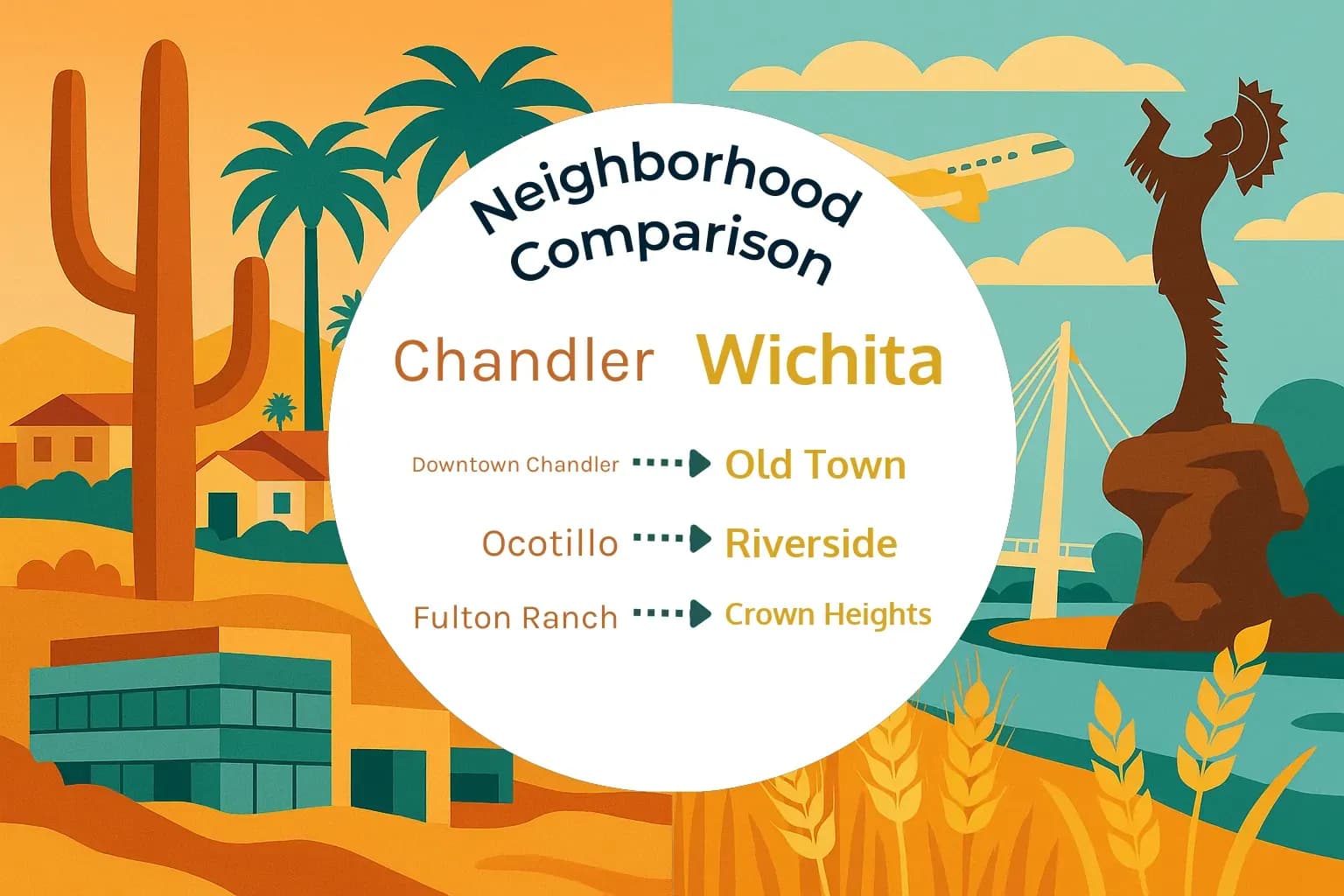 Chandler vs Wichita Neighborhood Comparison