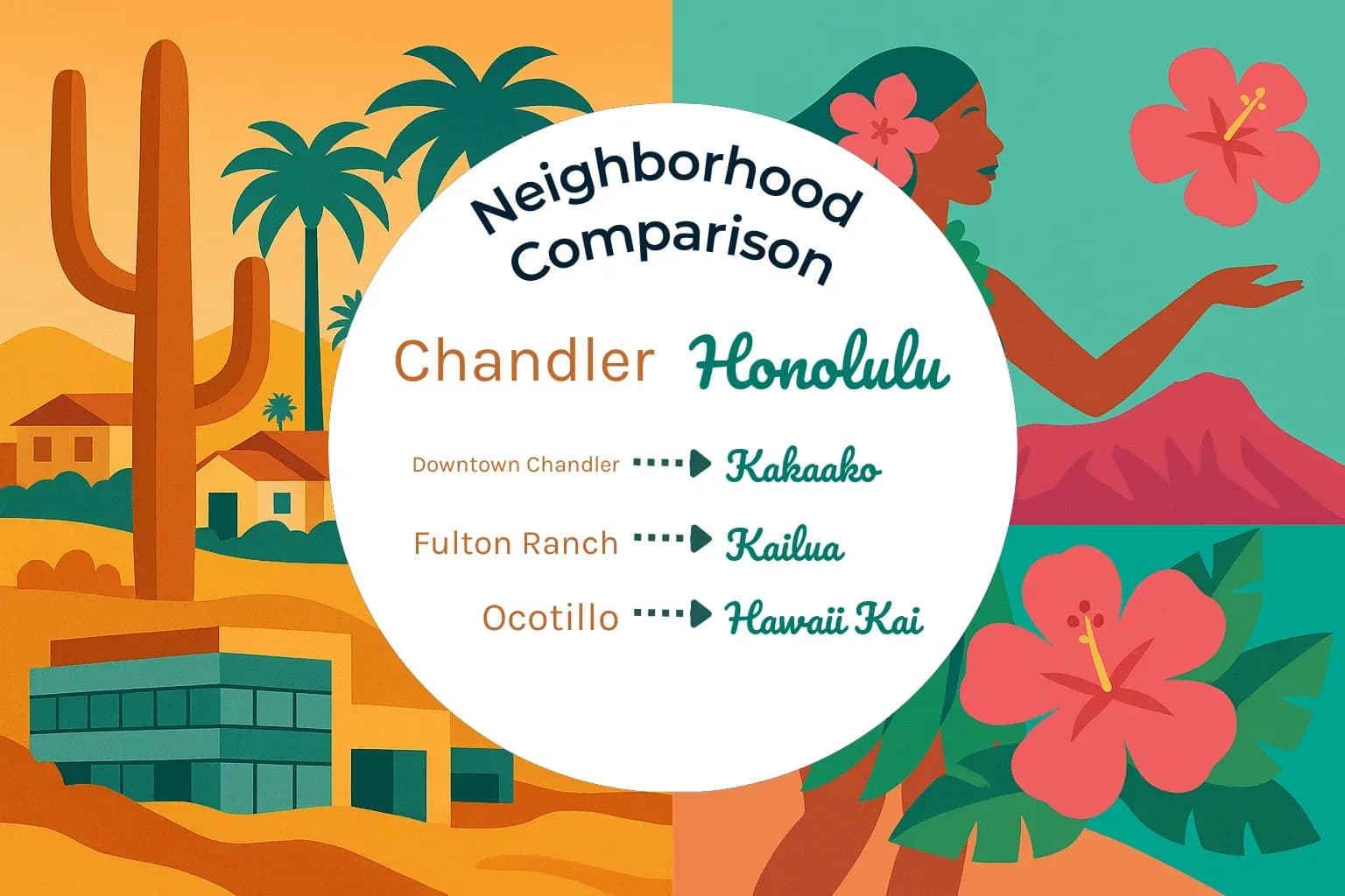Chandler vs Honolulu Neighborhood Comparison