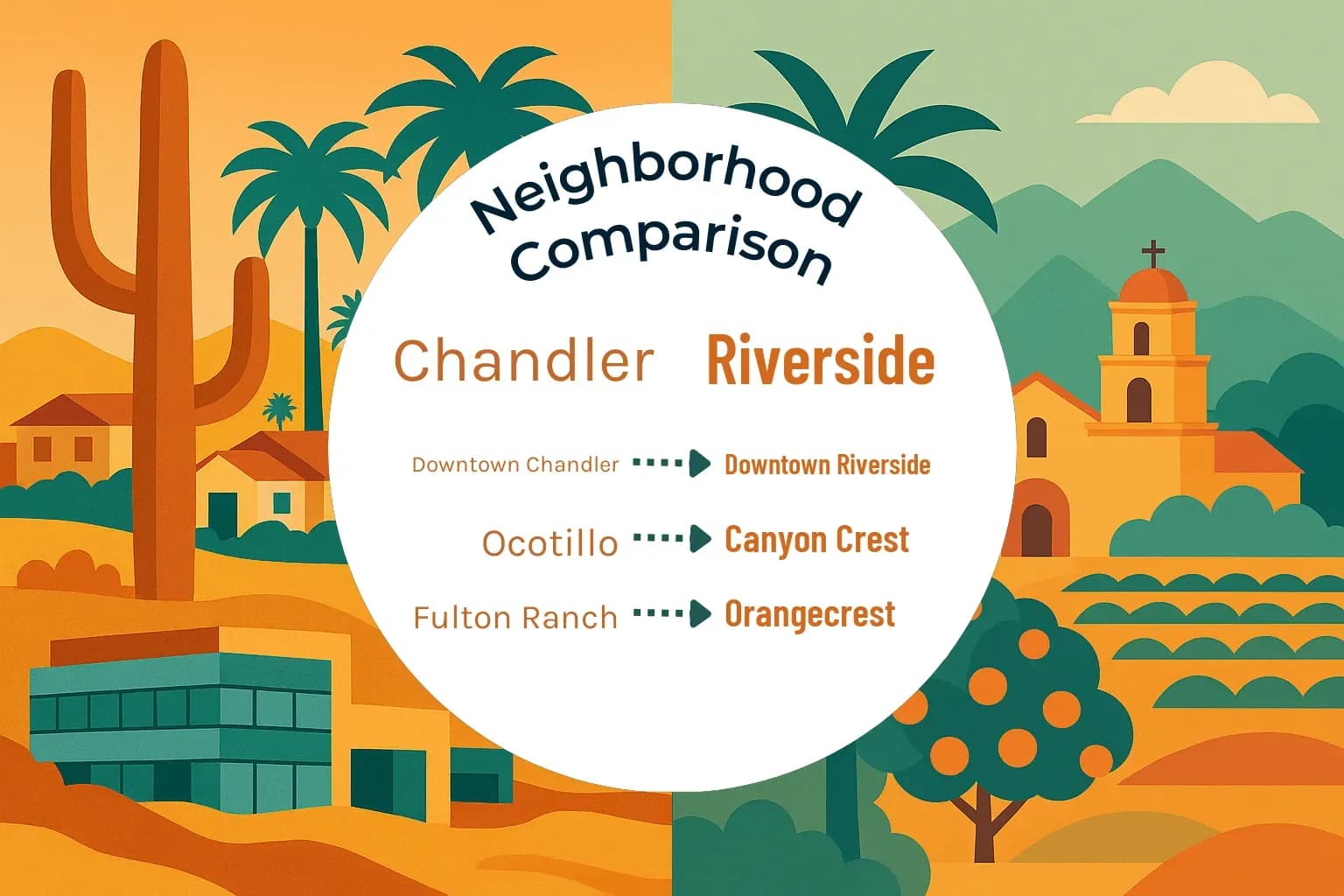 Chandler vs Riverside Neighborhood Comparison