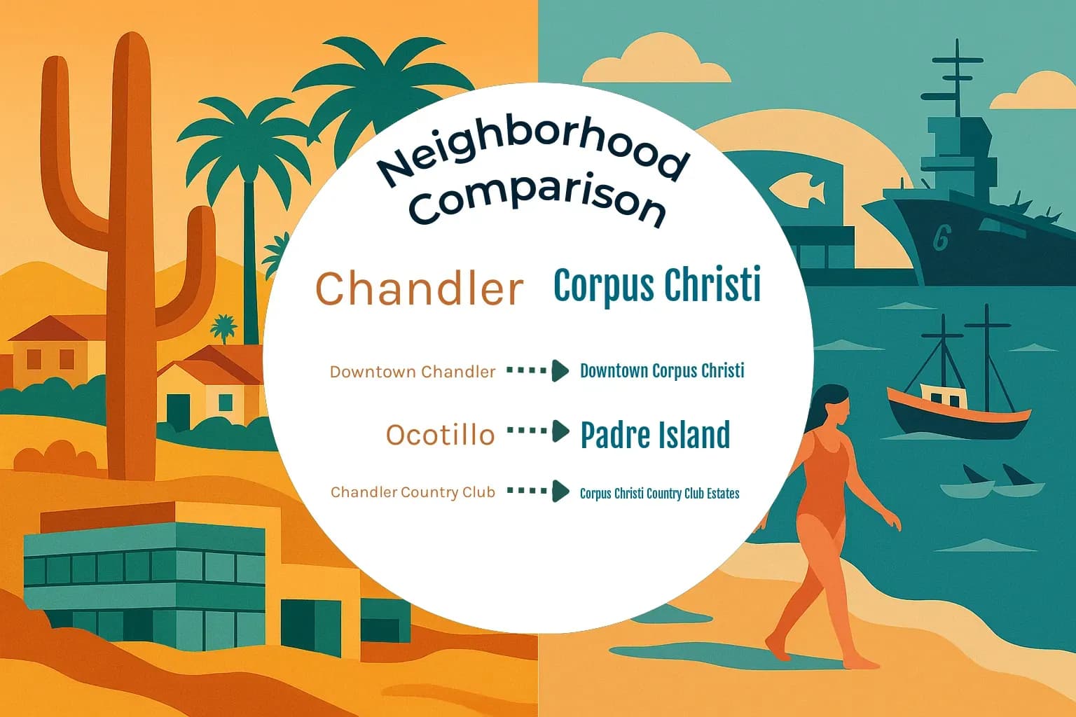 Chandler vs Corpus Christi Neighborhood Comparison