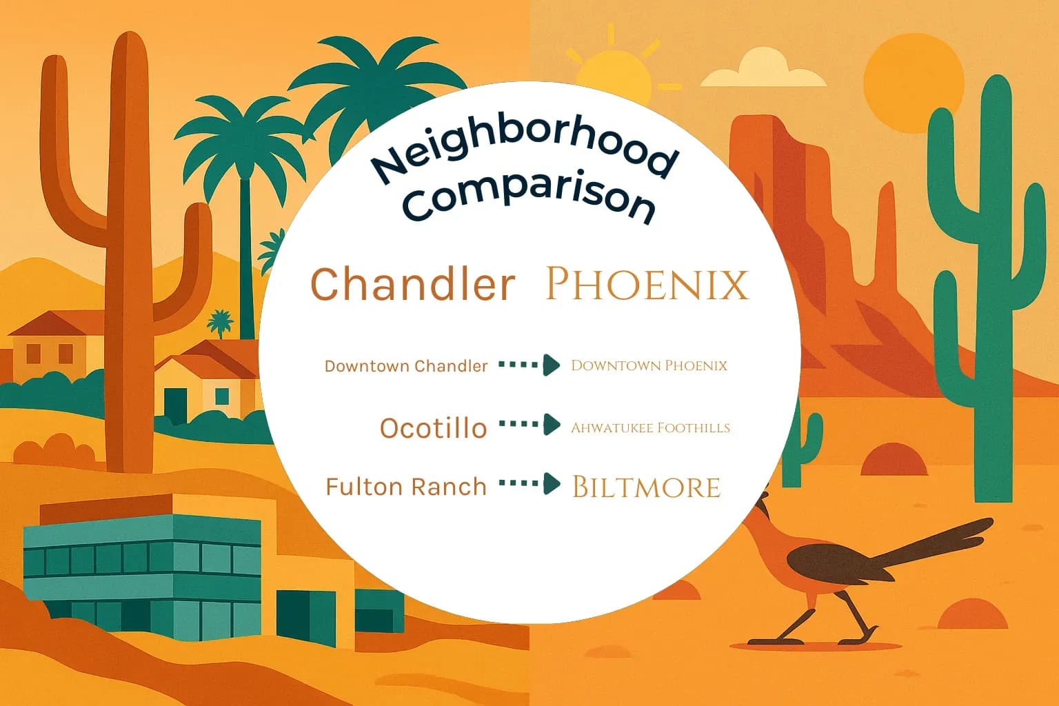 Chandler vs Phoenix Neighborhood Comparison