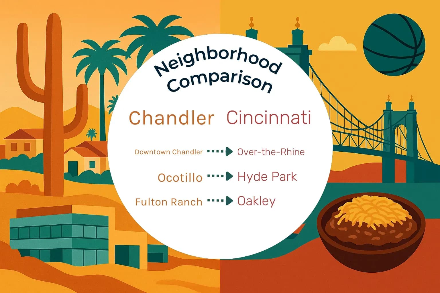 Chandler vs Cincinnati Neighborhood Comparison
