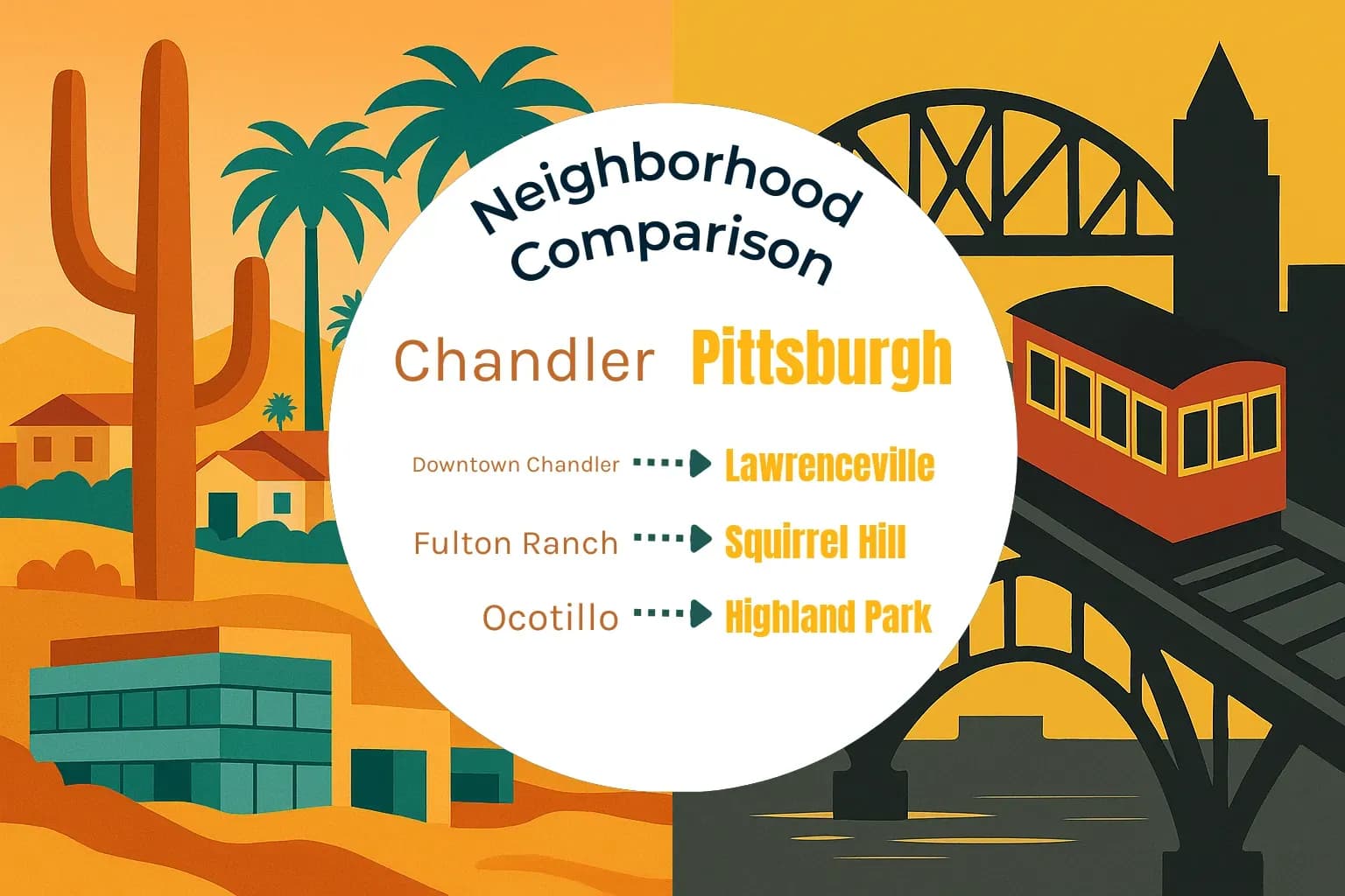 Chandler vs Pittsburgh Neighborhood Comparison