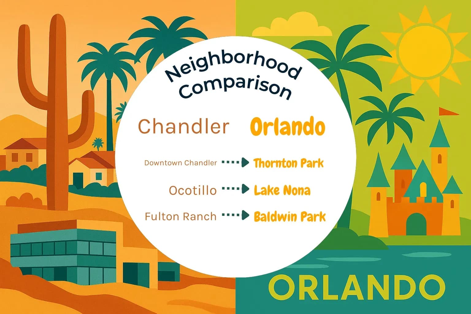 Chandler vs Orlando Neighborhood Comparison