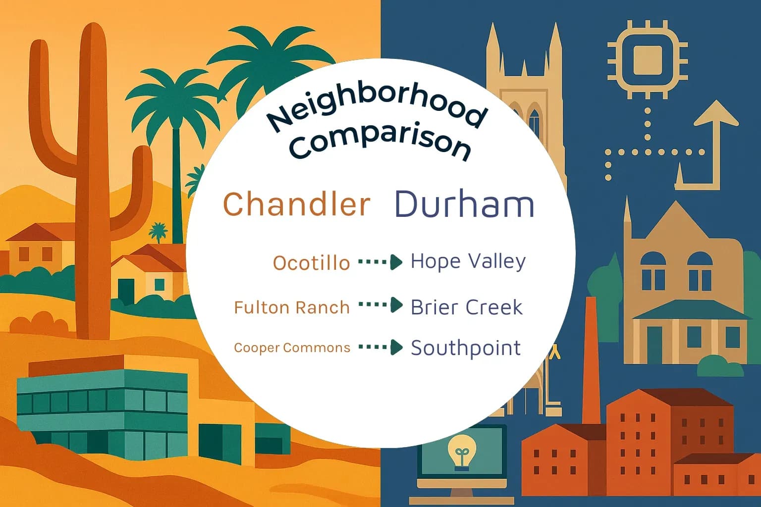 Chandler vs Durham Neighborhood Comparison