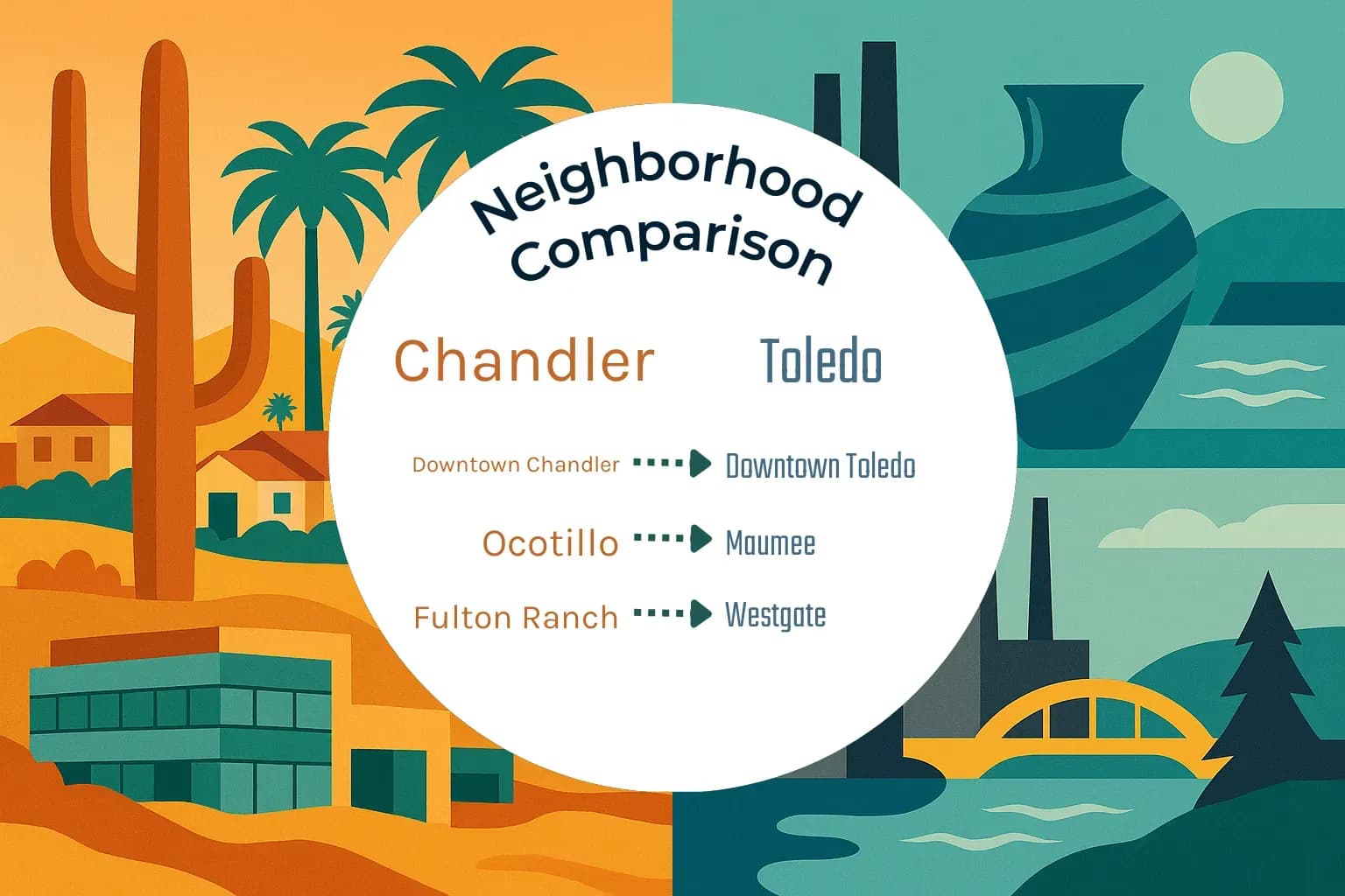 Chandler vs Toledo Neighborhood Comparison
