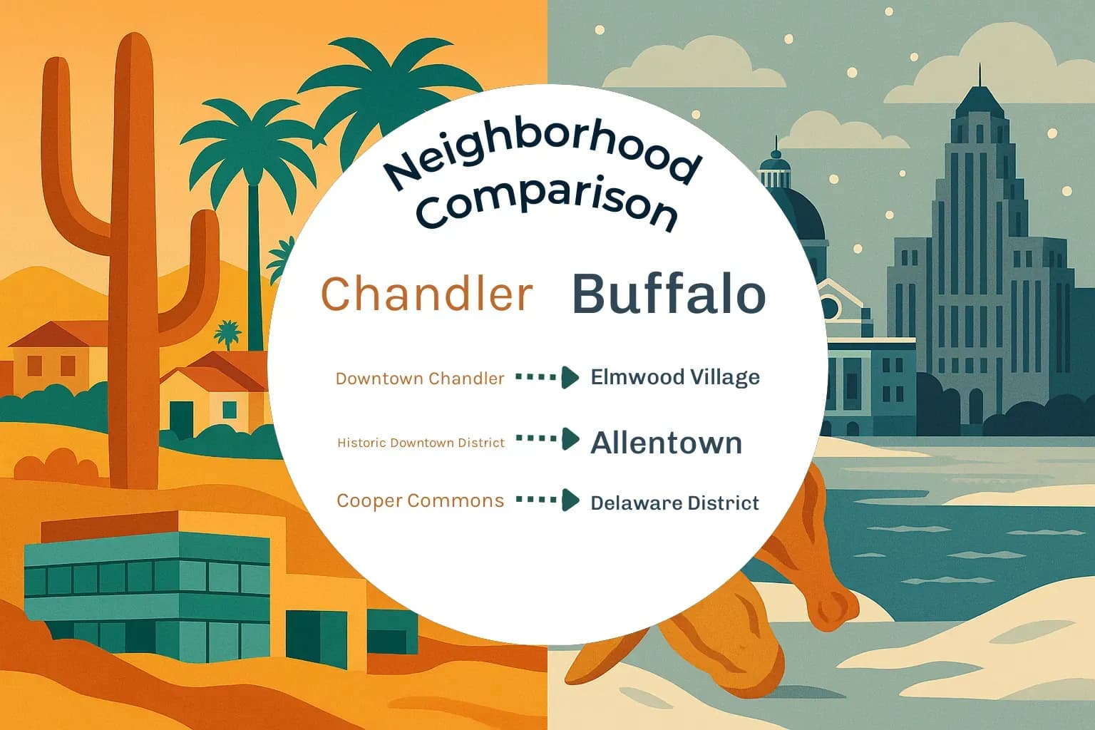 Chandler vs Buffalo Neighborhood Comparison