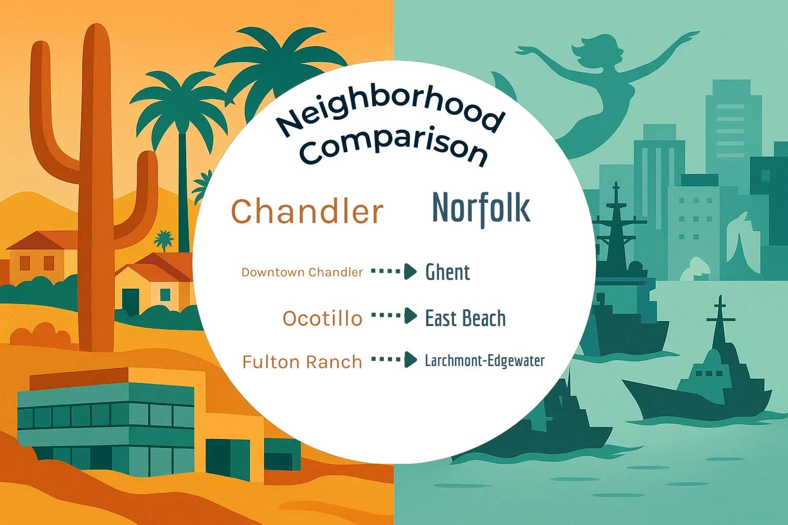 Chandler vs Norfolk Neighborhood Comparison