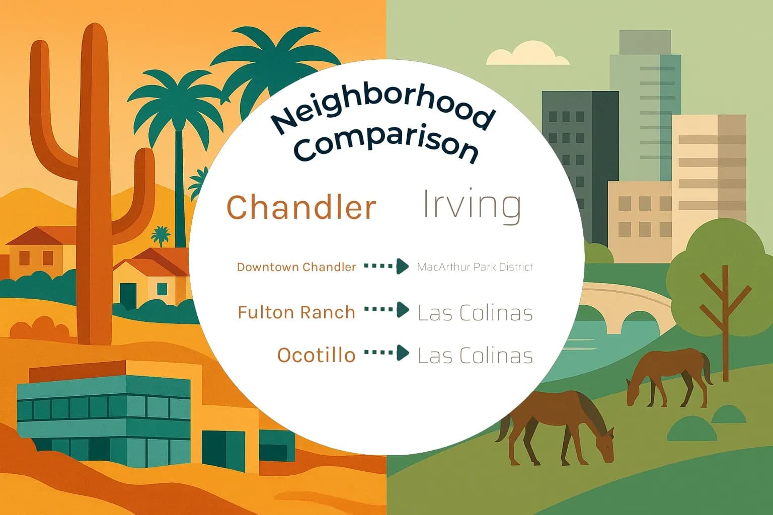 Chandler vs Irving Neighborhood Comparison