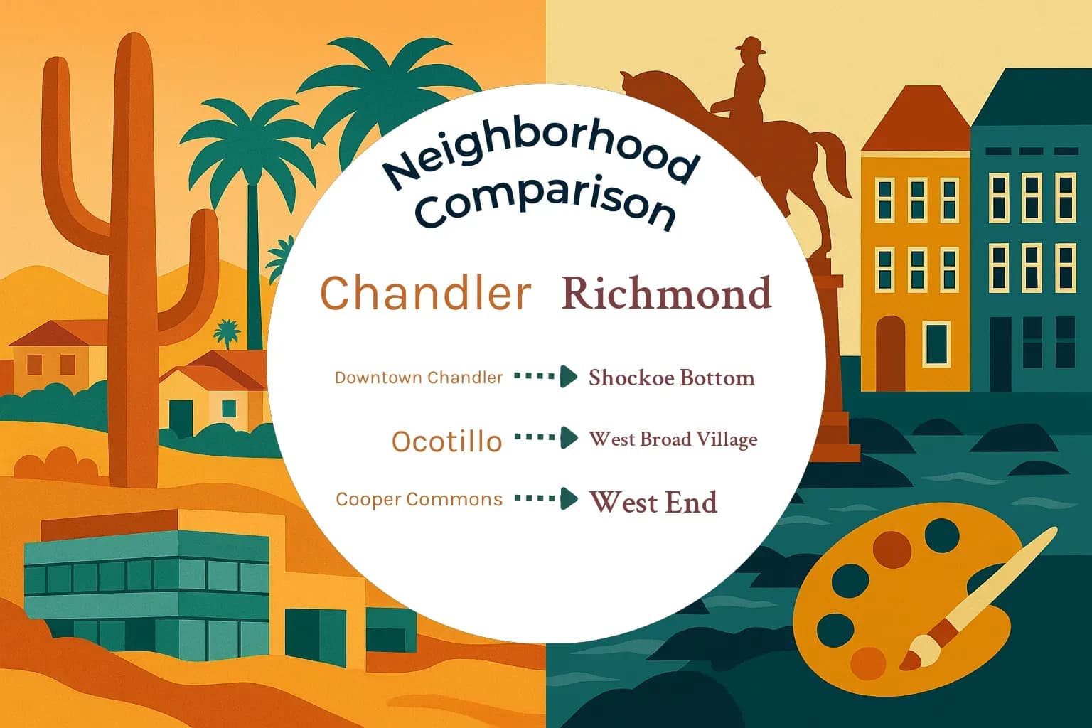 Chandler vs Richmond Neighborhood Comparison