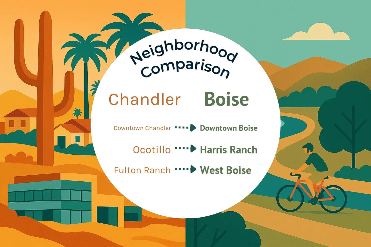 Chandler vs Boise Neighborhood Comparison