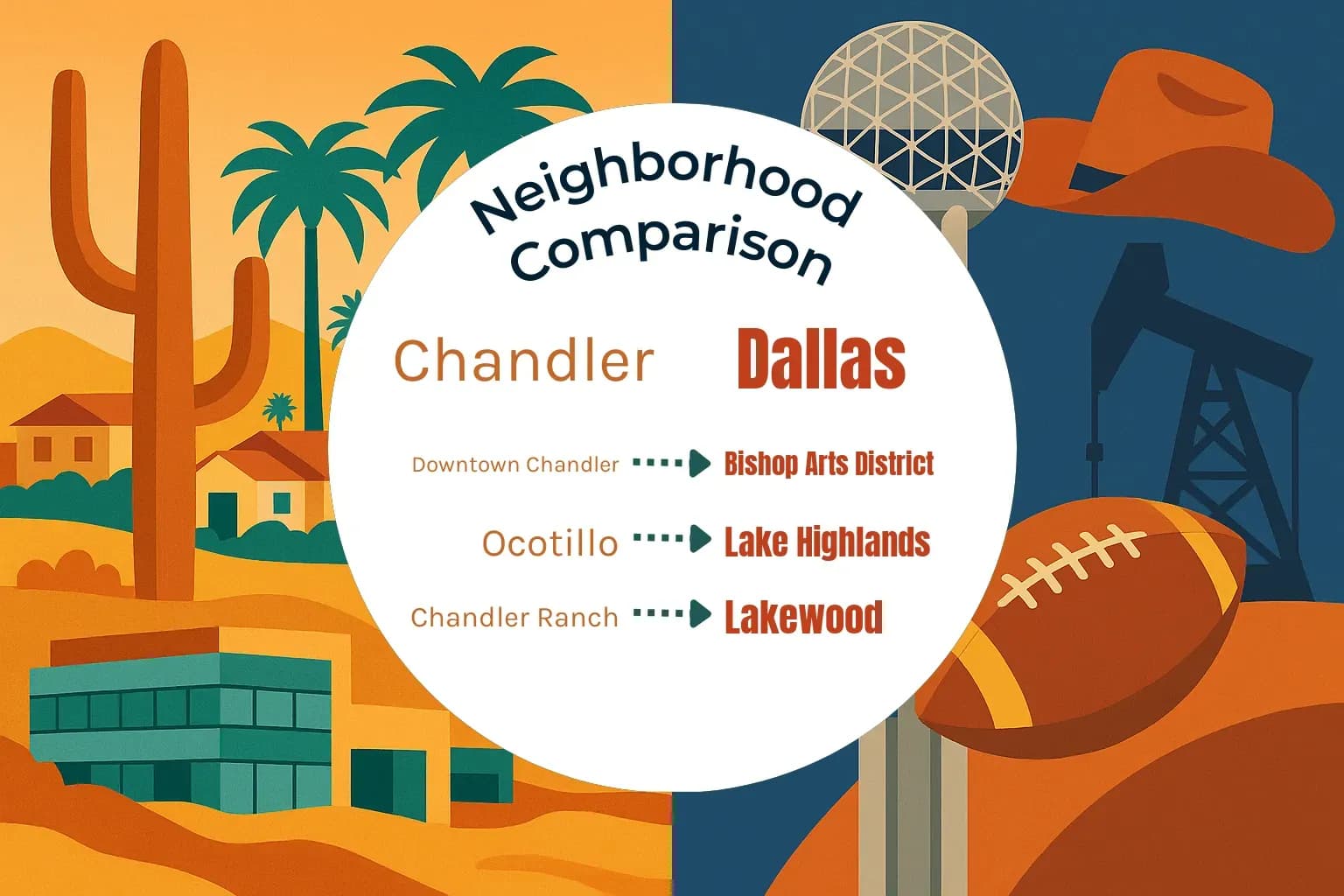 Chandler vs Dallas Neighborhood Comparison