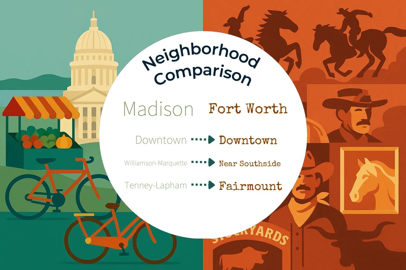 Madison vs Fort Worth Neighborhood Comparison