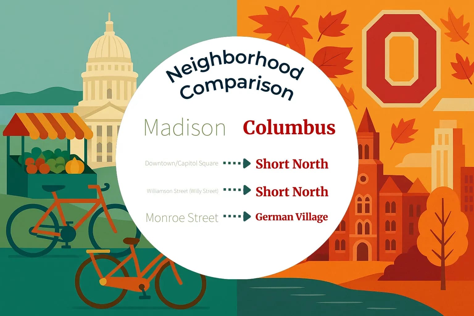 Madison vs Columbus Neighborhood Comparison