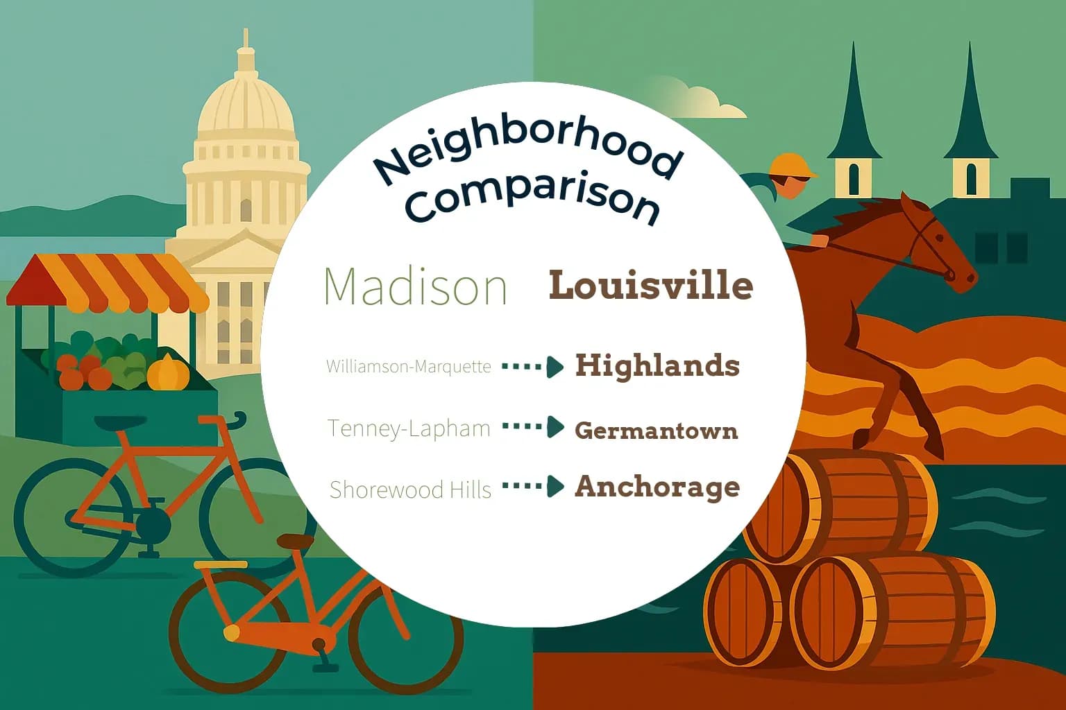 Madison vs Louisville Neighborhood Comparison