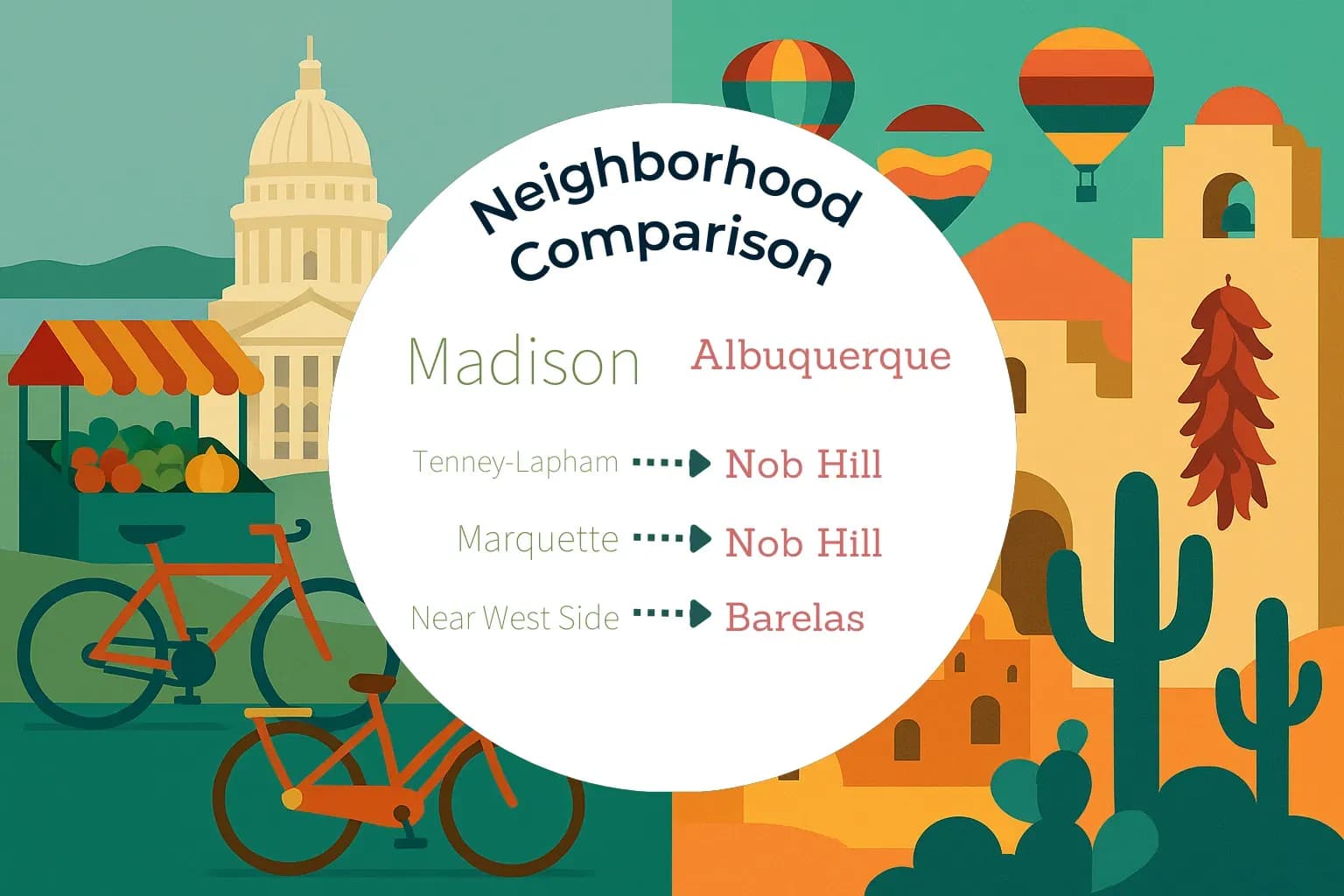 Madison vs Albuquerque Neighborhood Comparison