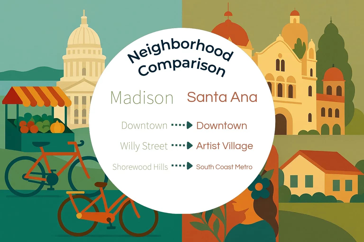 Madison vs Santa Ana Neighborhood Comparison