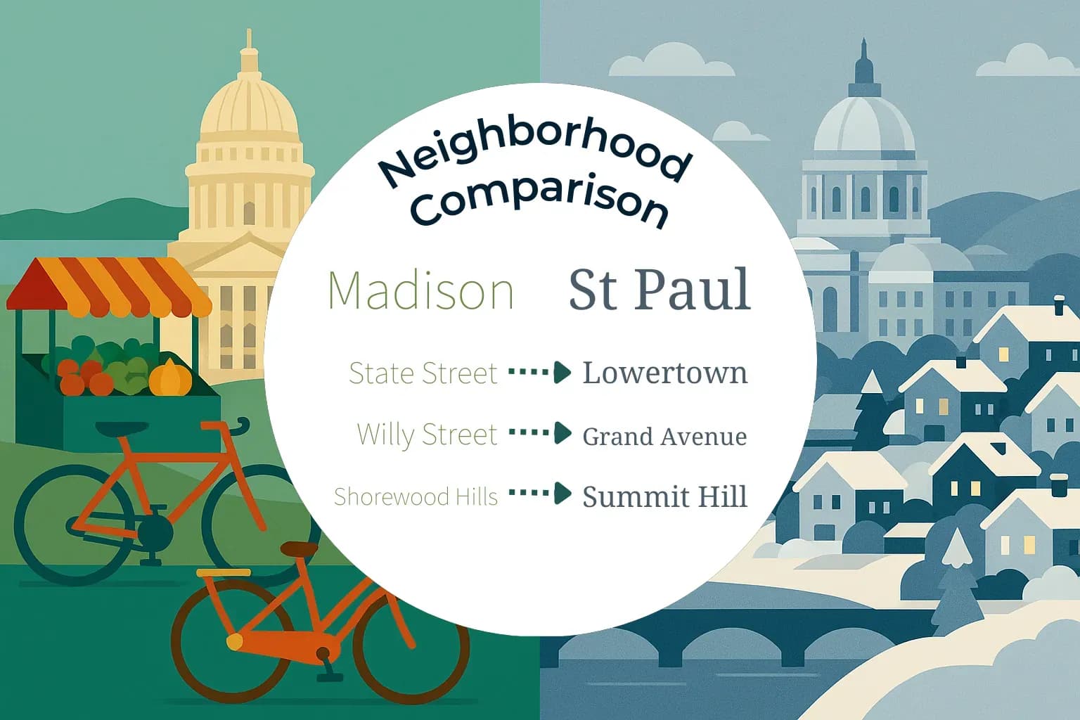 Madison vs St. Paul Neighborhood Comparison
