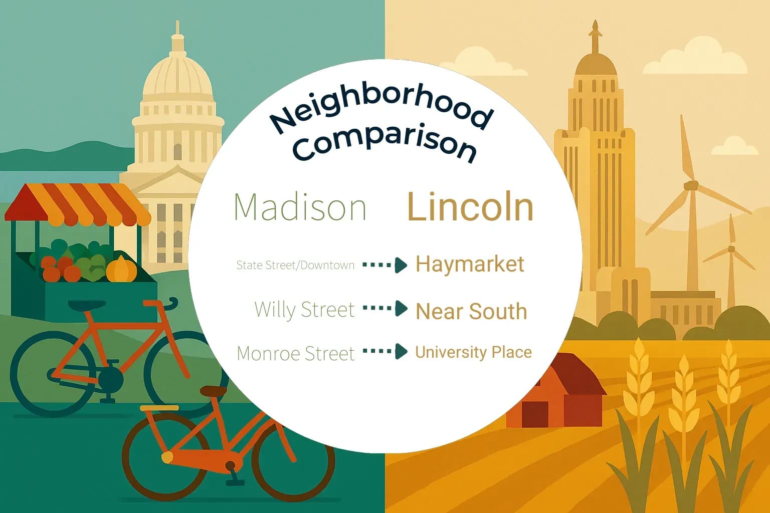 Madison vs Lincoln Neighborhood Comparison