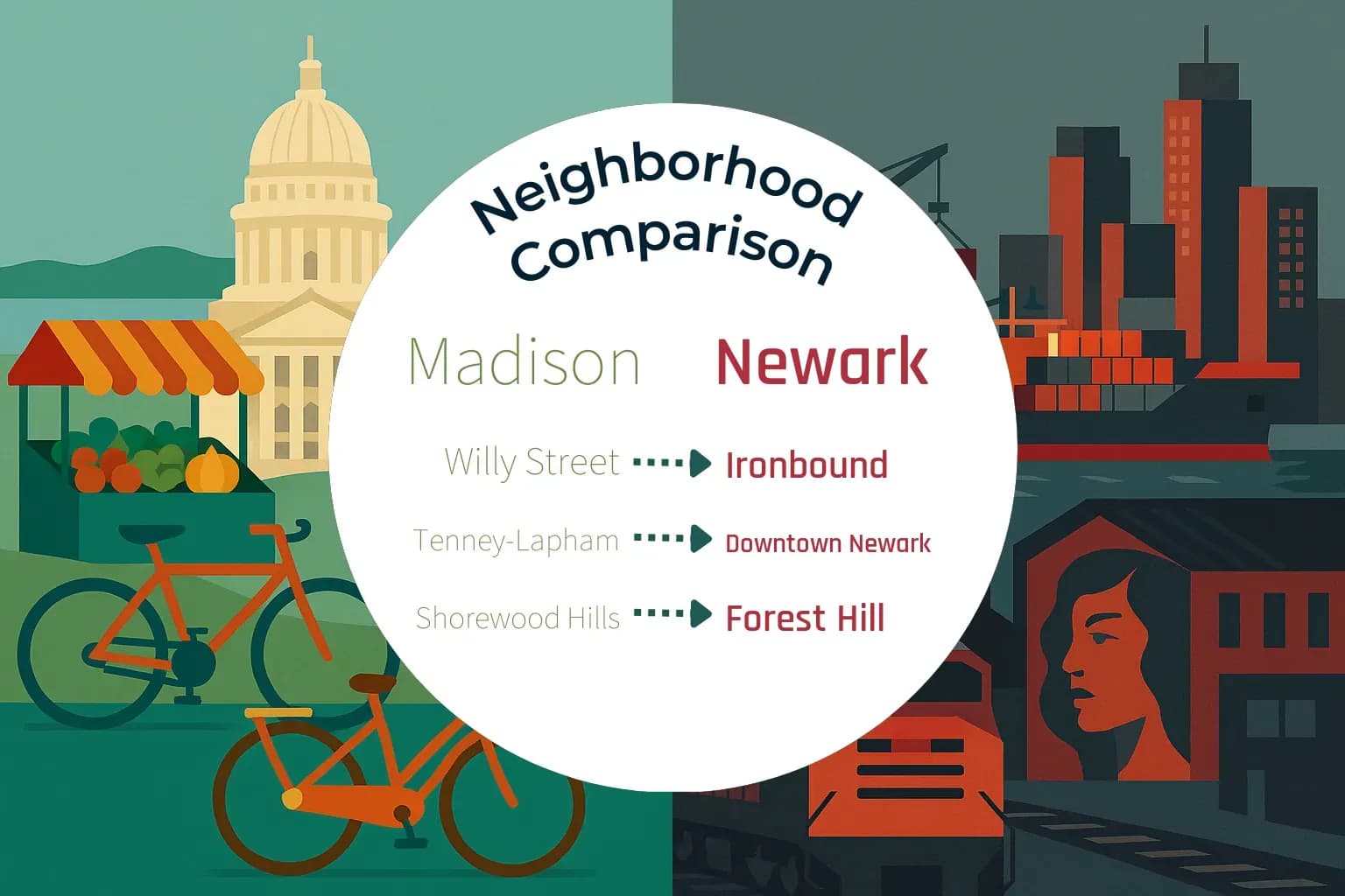 Madison vs Newark Neighborhood Comparison