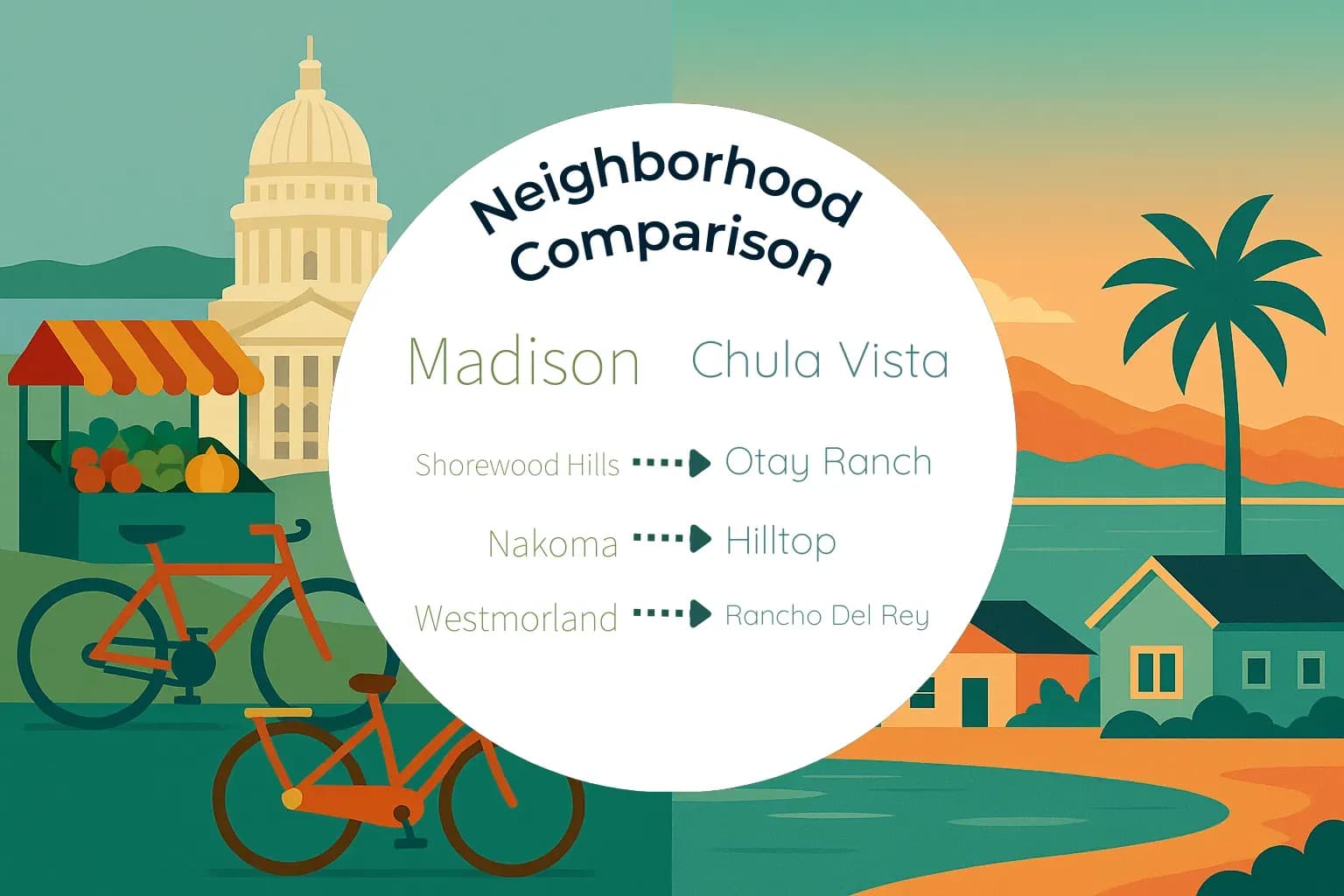 Madison vs Chula Vista Neighborhood Comparison