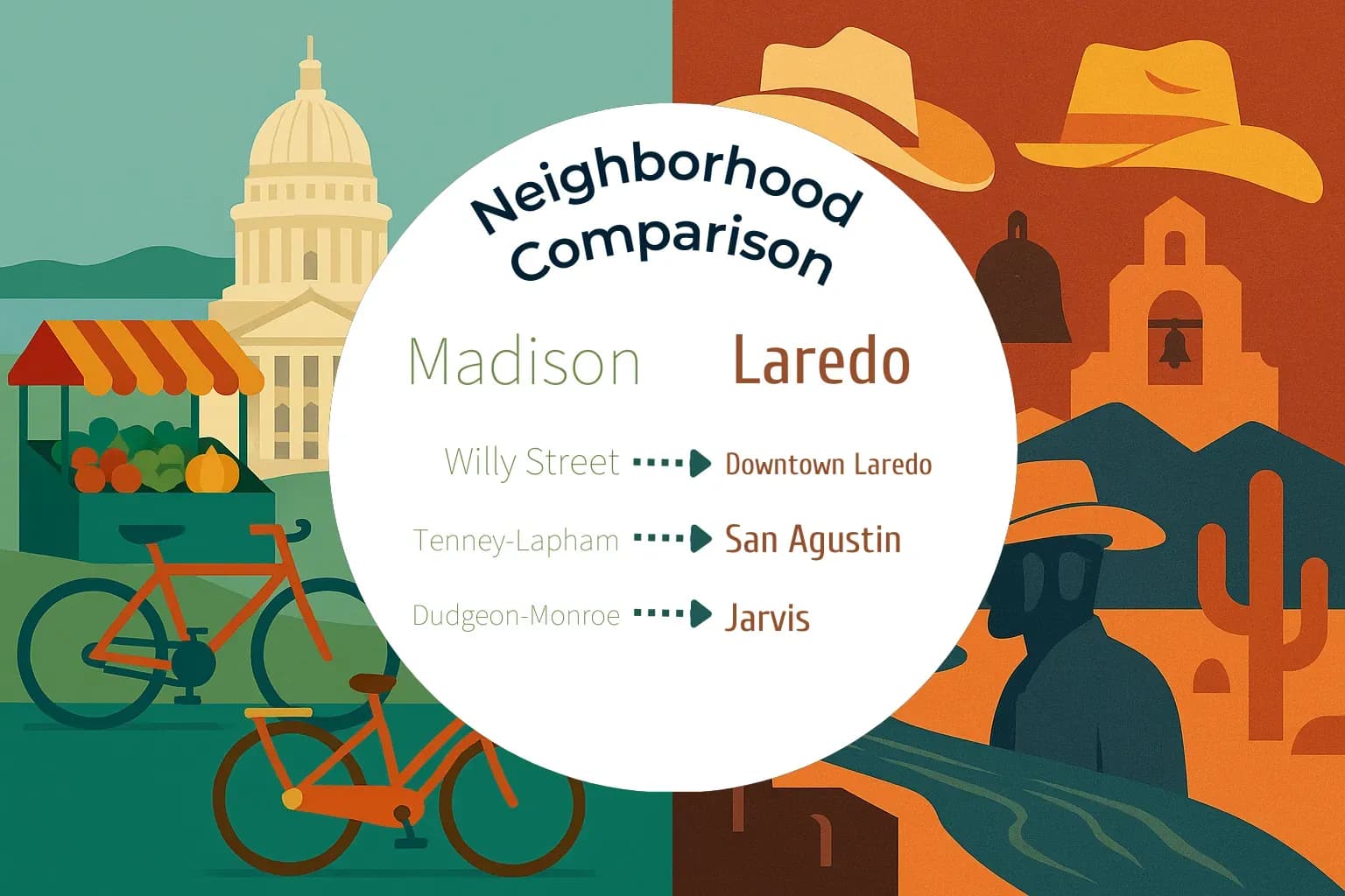 Madison vs Laredo Neighborhood Comparison