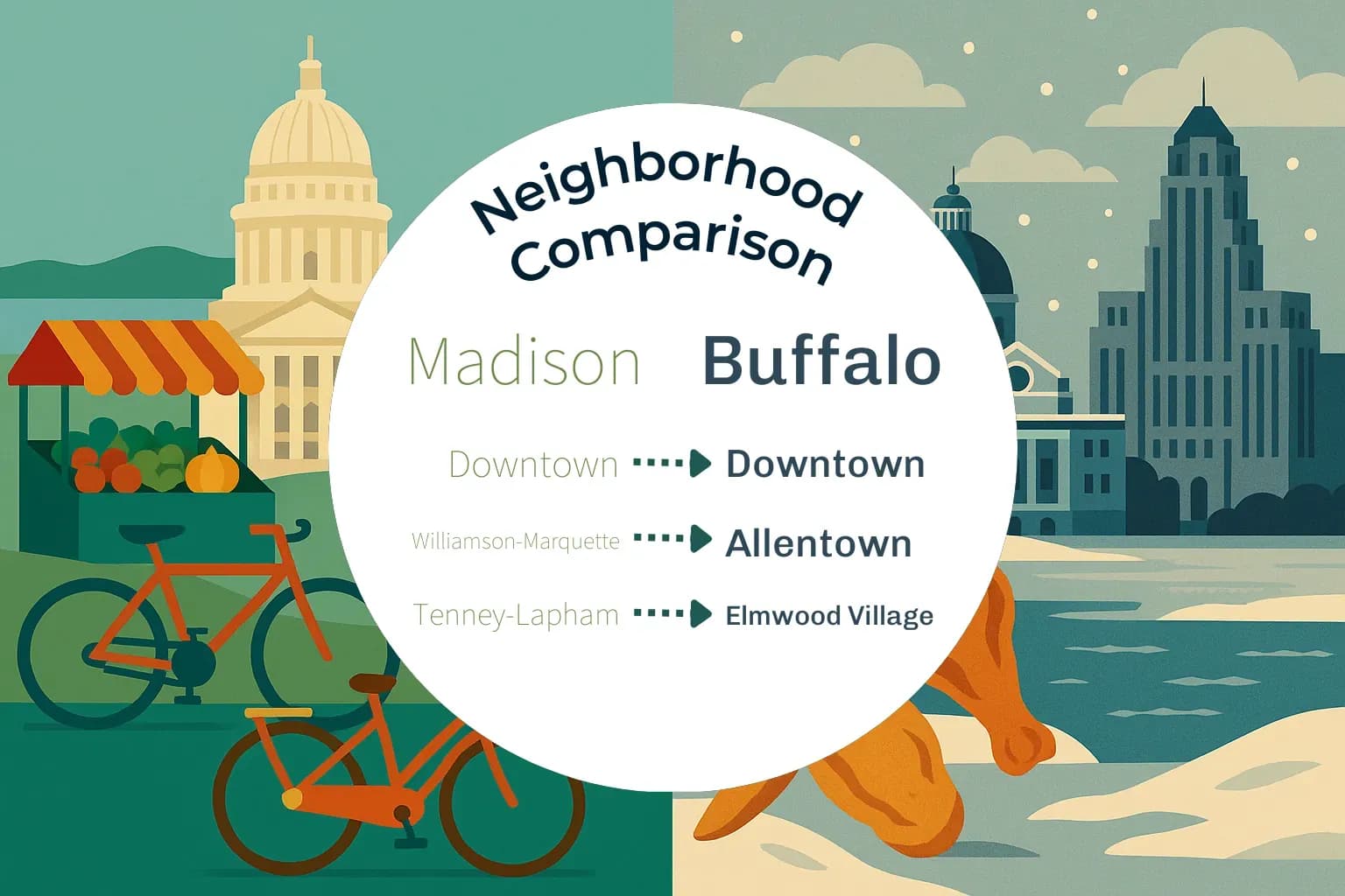 Madison vs Buffalo Neighborhood Comparison