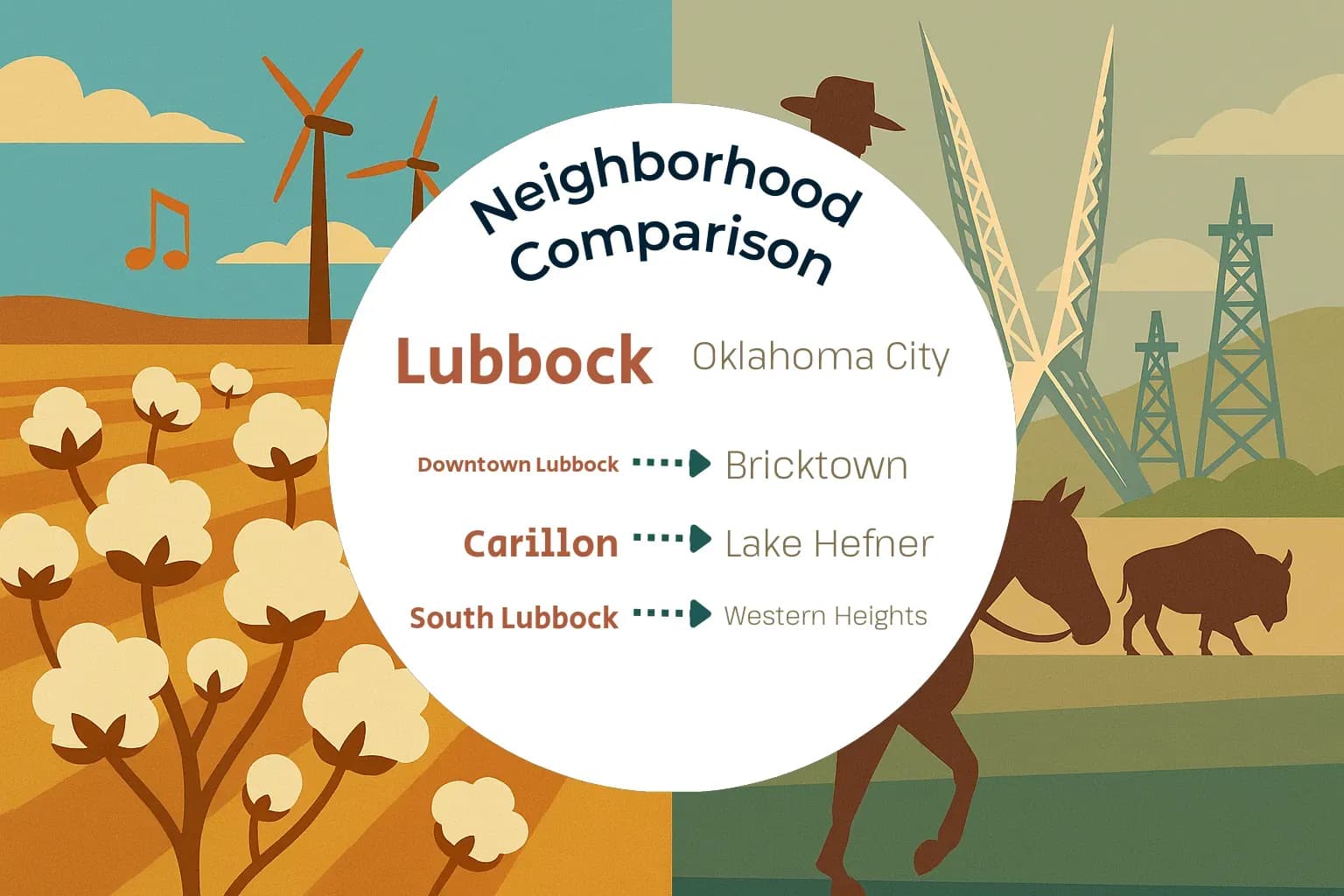 Lubbock vs Oklahoma City Neighborhood Comparison