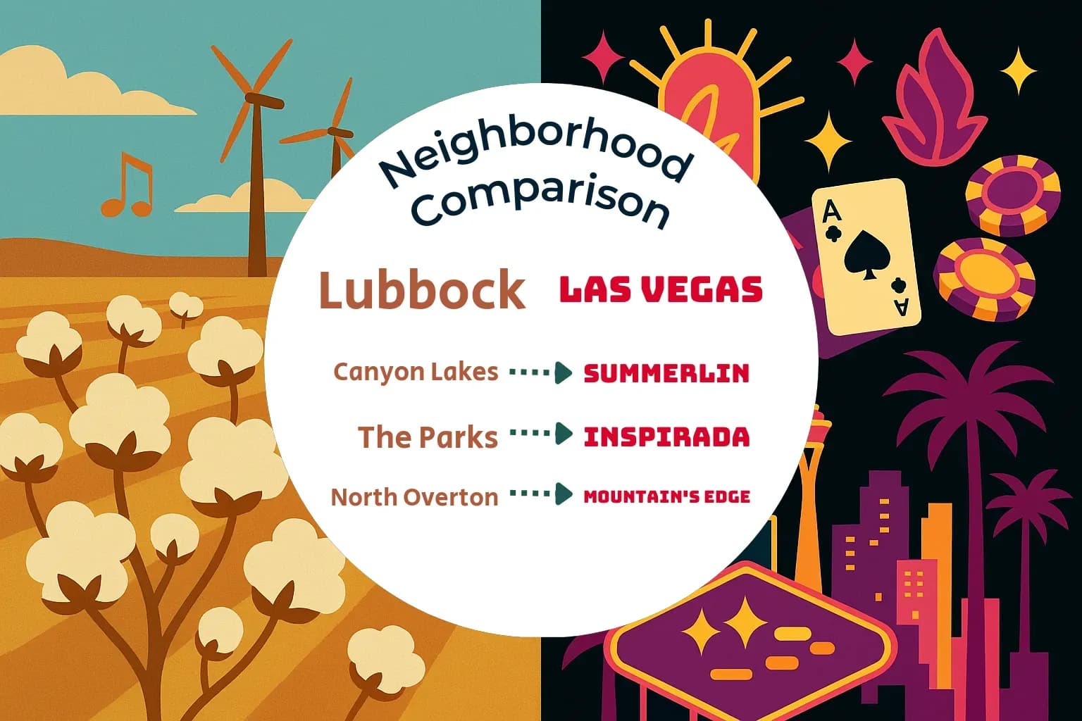 Lubbock vs Las Vegas Neighborhood Comparison