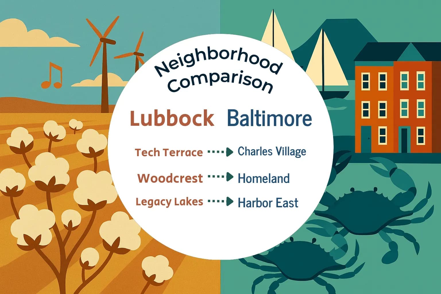 Lubbock vs Baltimore Neighborhood Comparison