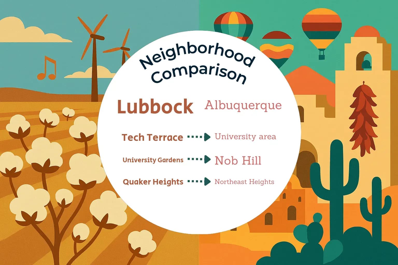 Lubbock vs Albuquerque Neighborhood Comparison