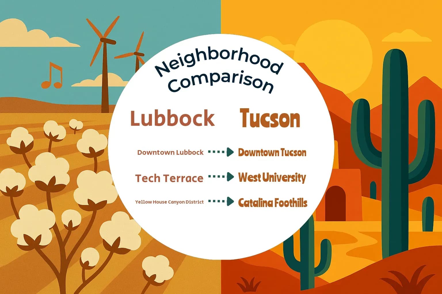 Lubbock vs Tucson Neighborhood Comparison