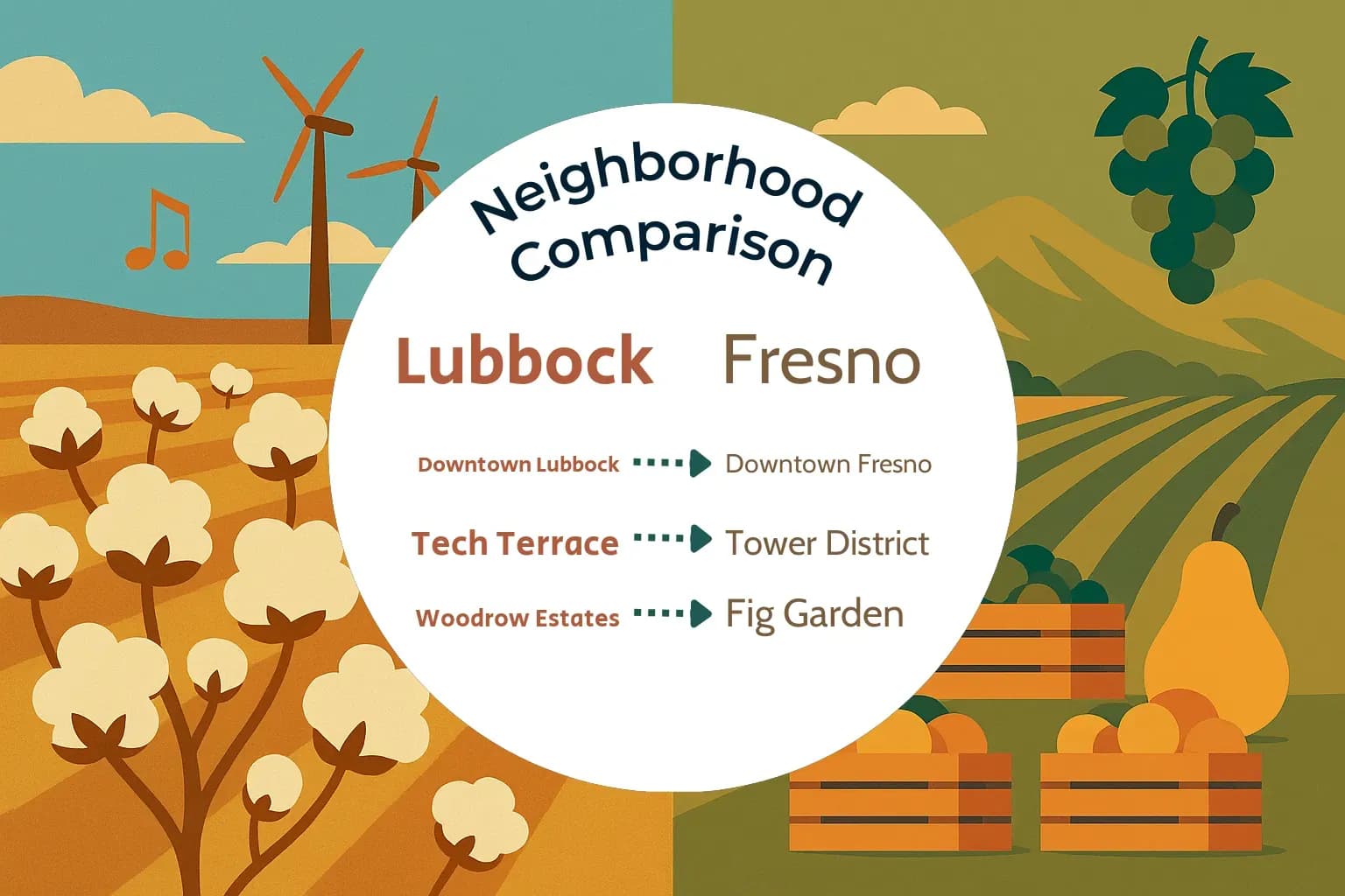 Lubbock vs Fresno Neighborhood Comparison