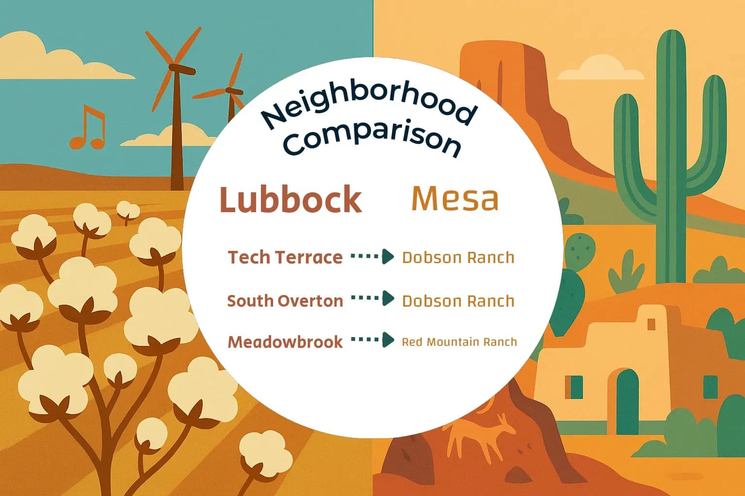 Lubbock vs Mesa Neighborhood Comparison