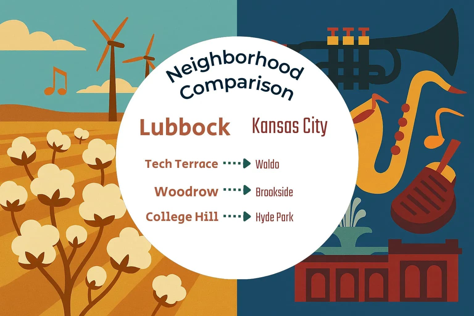 Lubbock vs Kansas City Neighborhood Comparison
