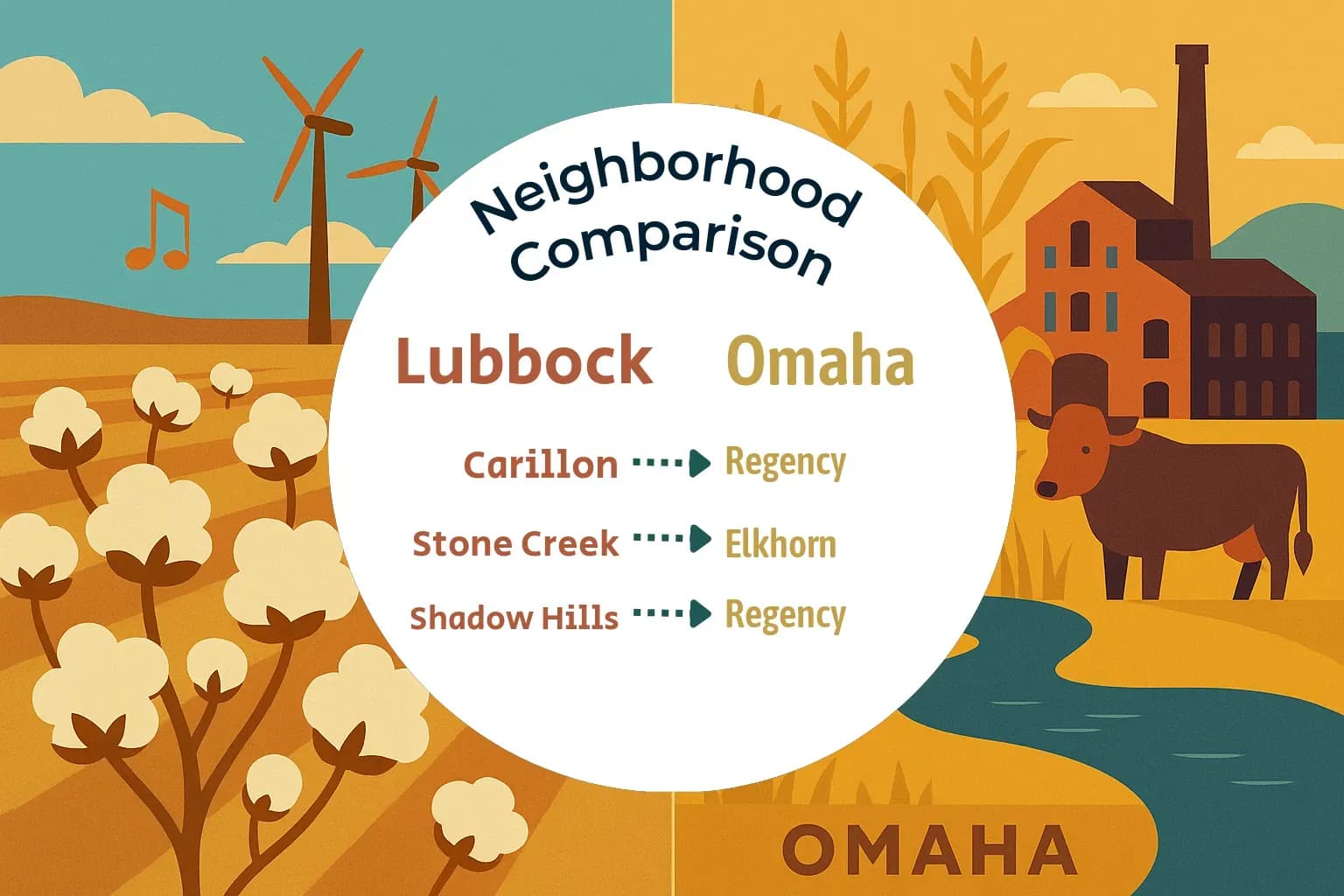 Lubbock vs Omaha Neighborhood Comparison