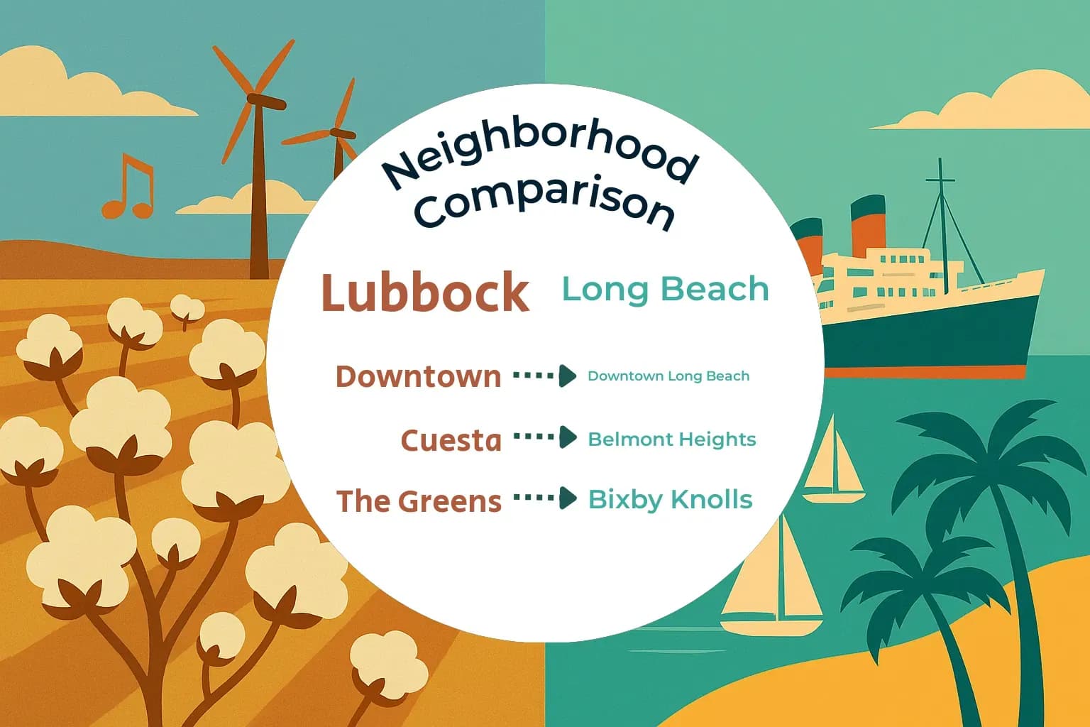 Lubbock vs Long Beach Neighborhood Comparison