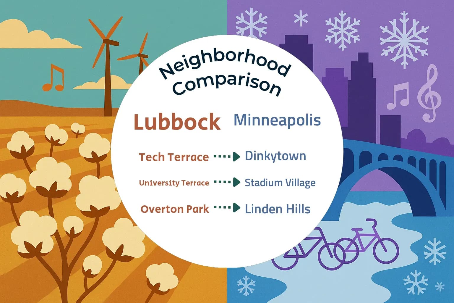 Lubbock vs Minneapolis Neighborhood Comparison