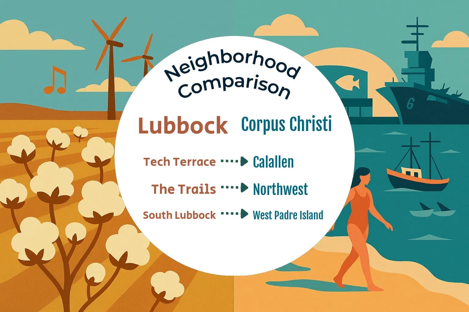 Lubbock vs Corpus Christi Neighborhood Comparison