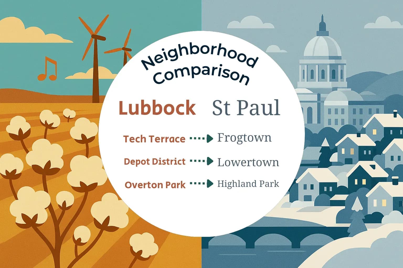 Lubbock vs St. Paul Neighborhood Comparison