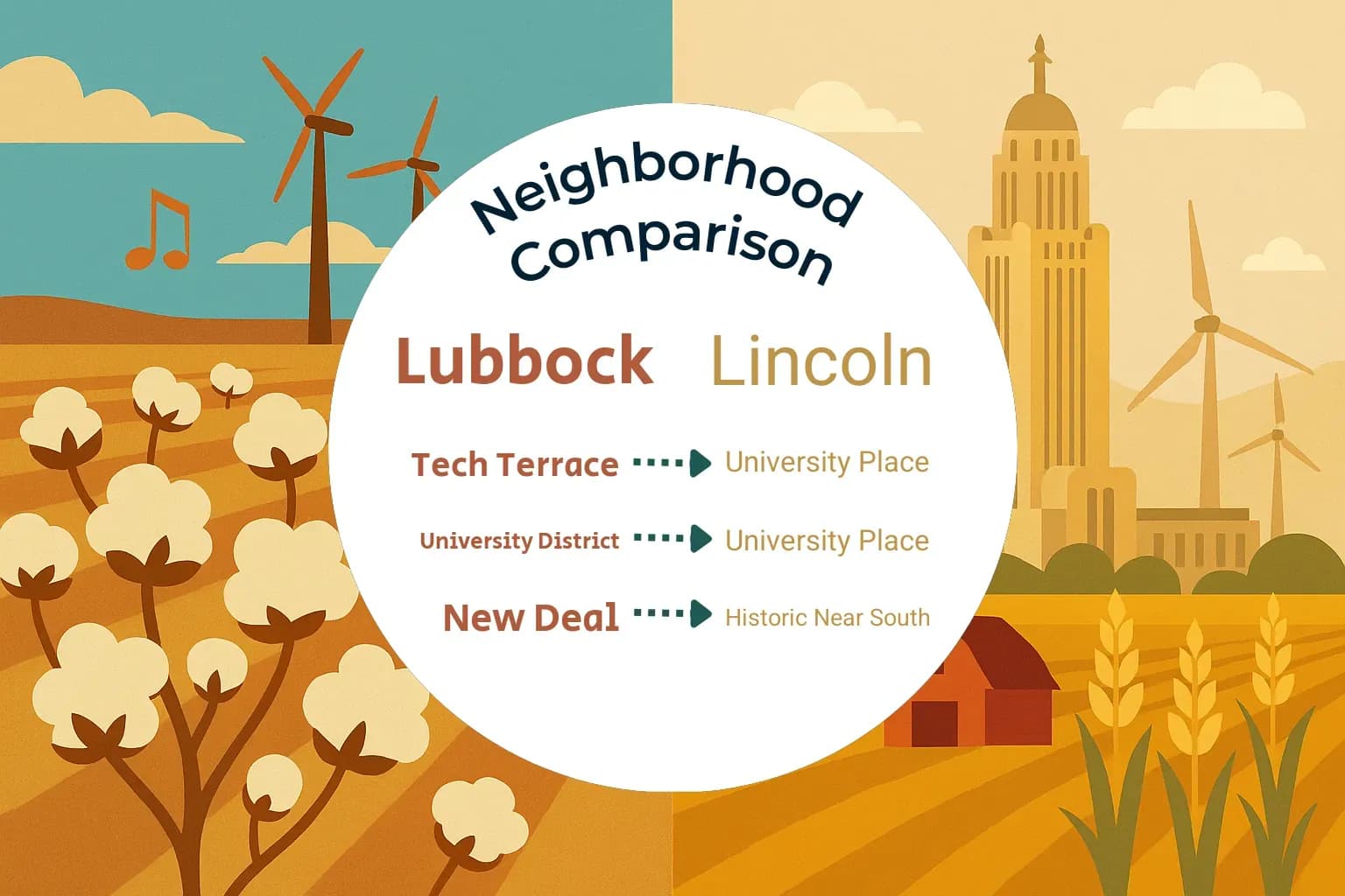 Lubbock vs Lincoln Neighborhood Comparison