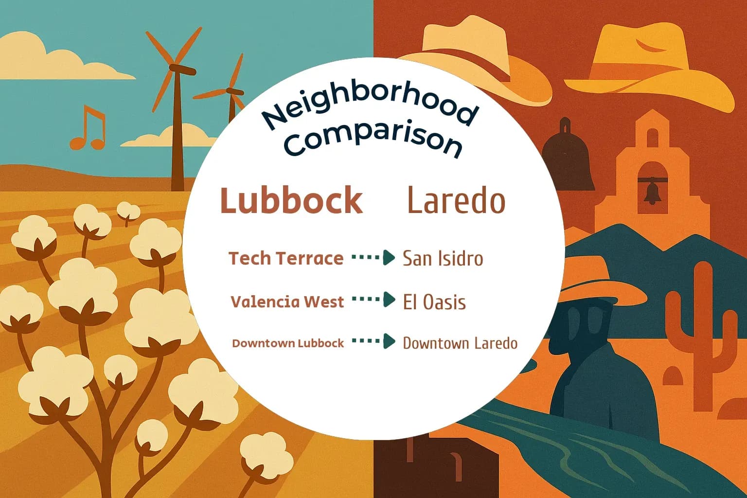 Lubbock vs Laredo Neighborhood Comparison