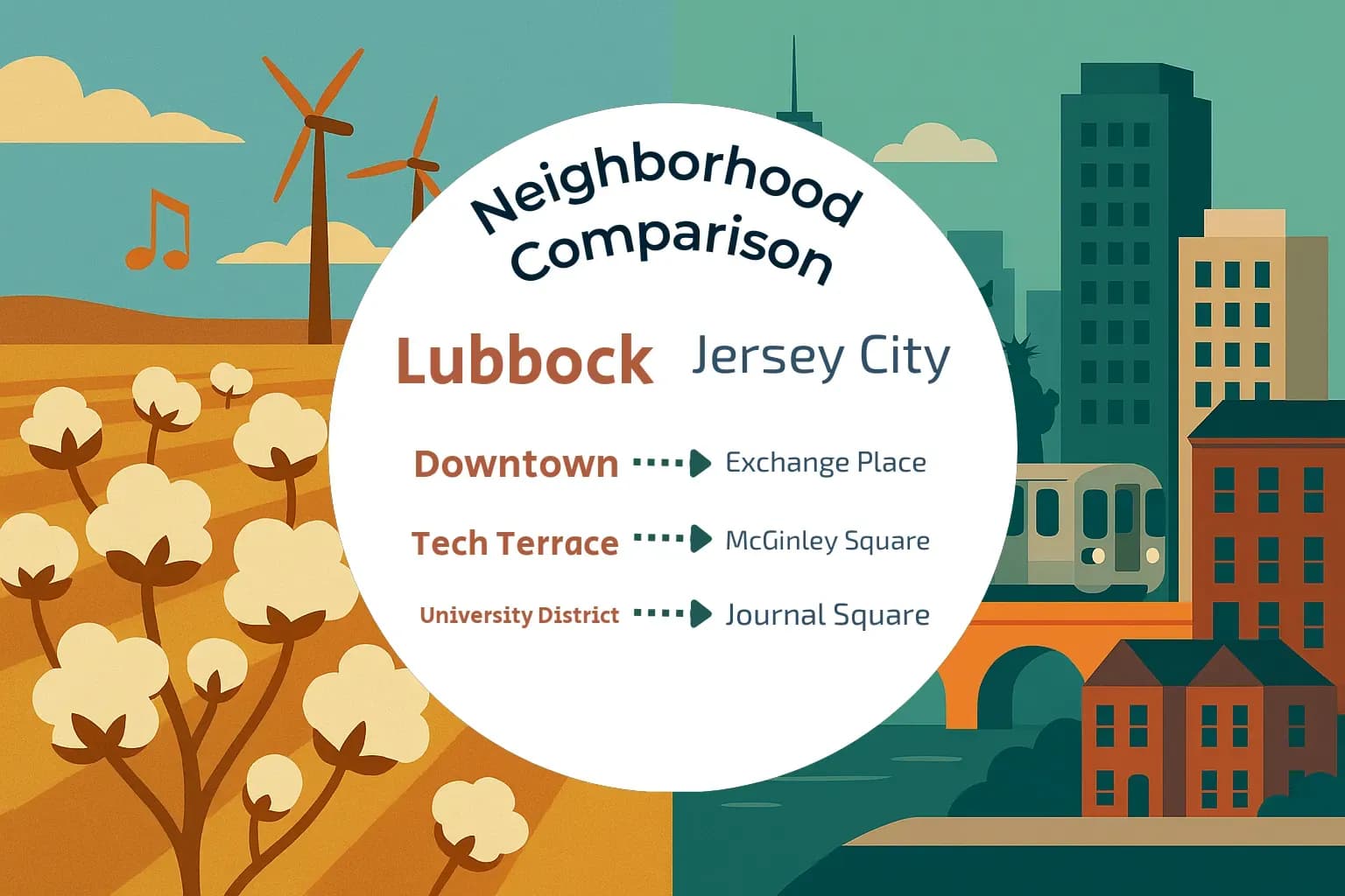 Lubbock vs Jersey City Neighborhood Comparison
