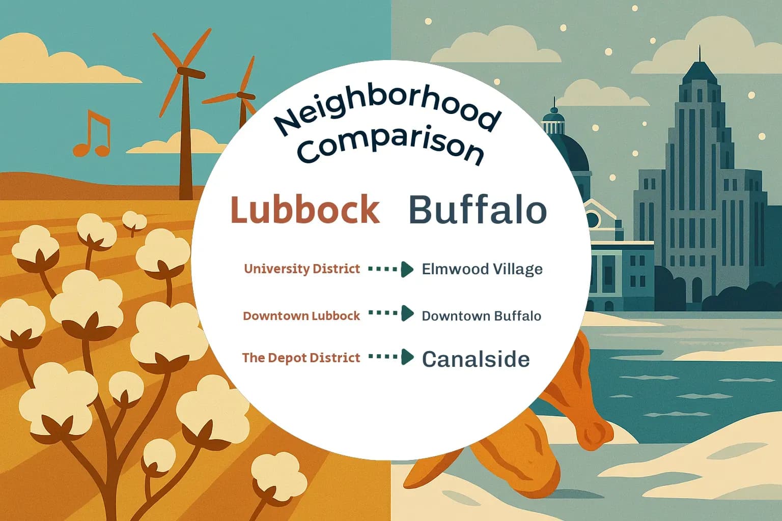Lubbock vs Buffalo Neighborhood Comparison