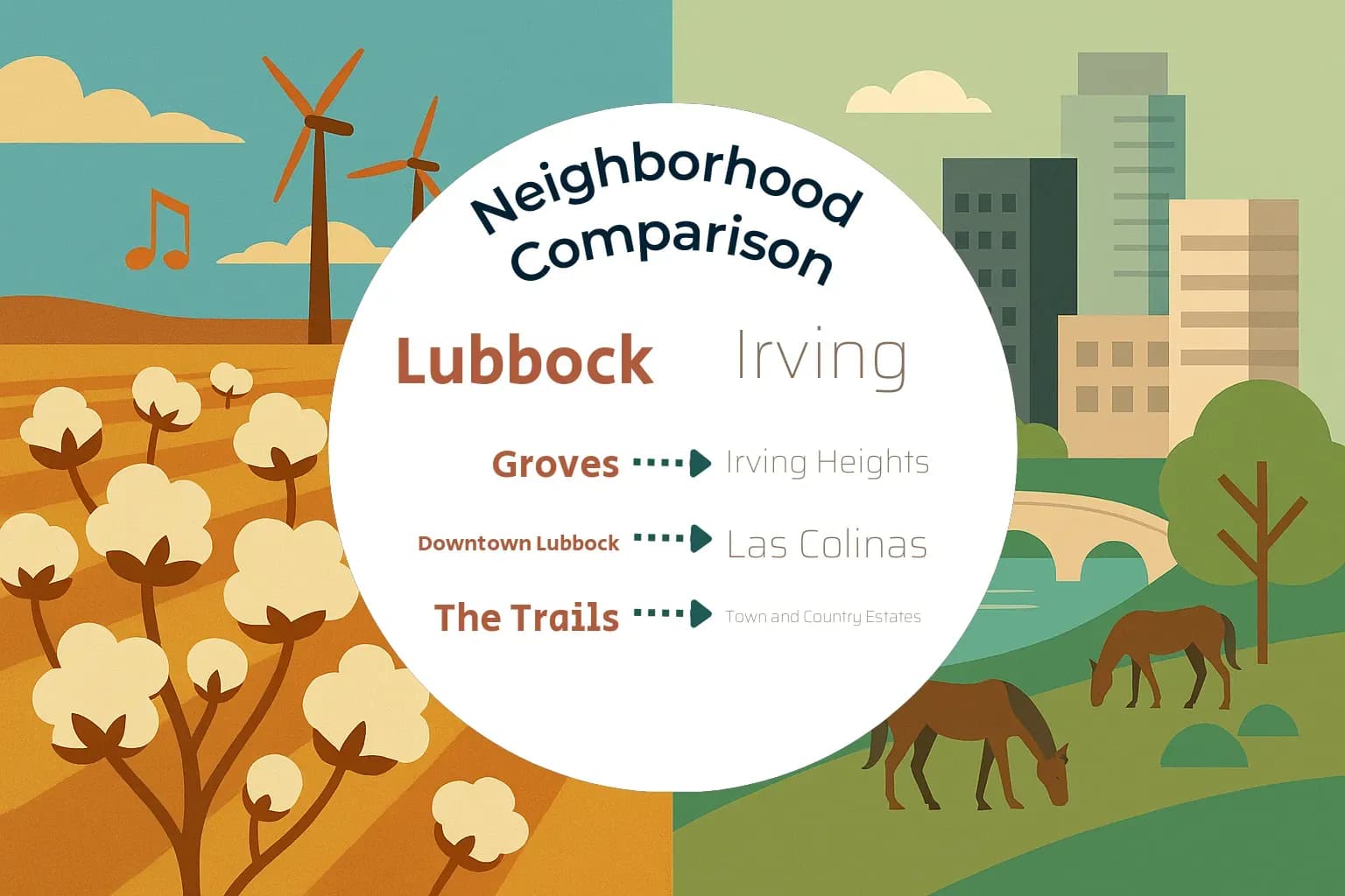 Lubbock vs Irving Neighborhood Comparison