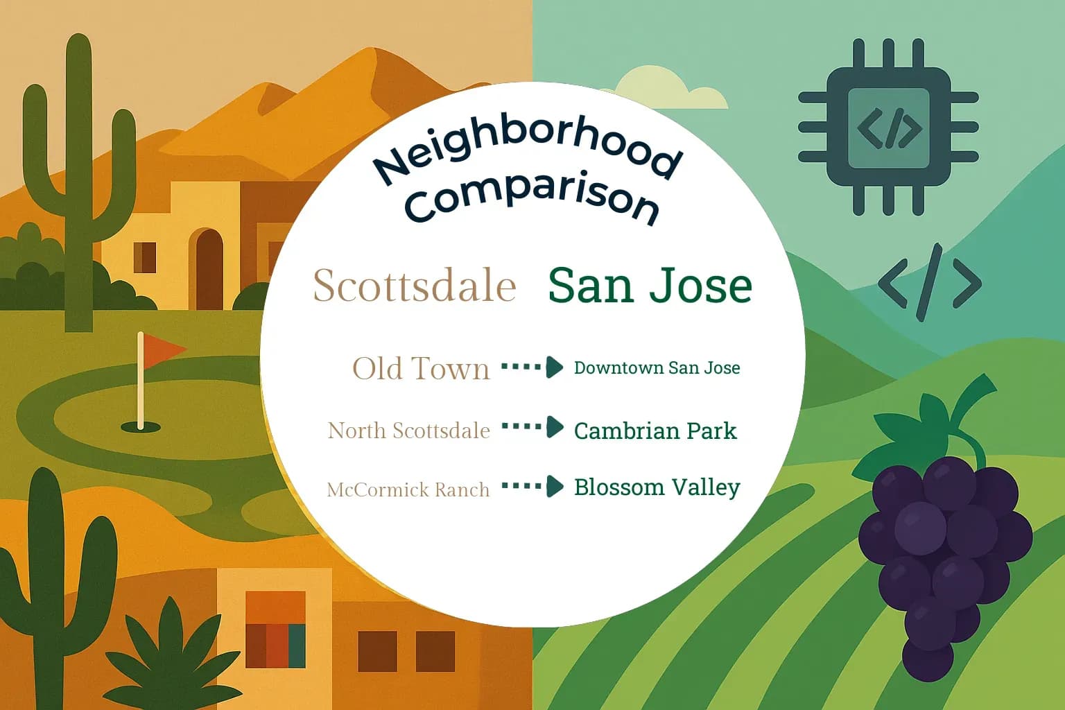 Scottsdale vs San Jose Neighborhood Comparison