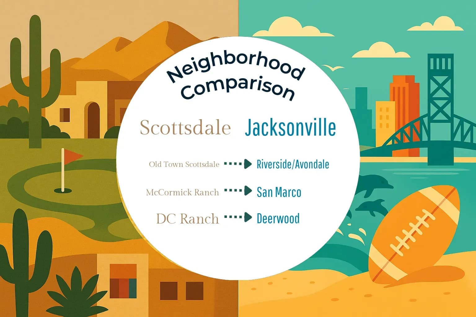 Scottsdale vs Jacksonville Neighborhood Comparison